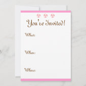 Uitnodiging voor Gingerbread House (Achterkant)