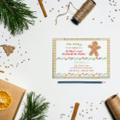 Uitnodiging voor Gingerbrood Party