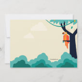 Uitnodiging voor Giraffe- en vriendenfeest (Achterkant)