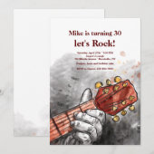Uitnodiging voor Gitarist's Hand (Voorkant / Achterkant)