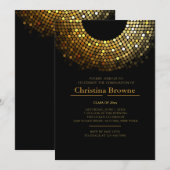 Uitnodiging voor glanzend Afstudeerder (Voorkant / Achterkant)