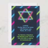 Uitnodiging voor gloed in de donkere balk en bat M (Achterkant)