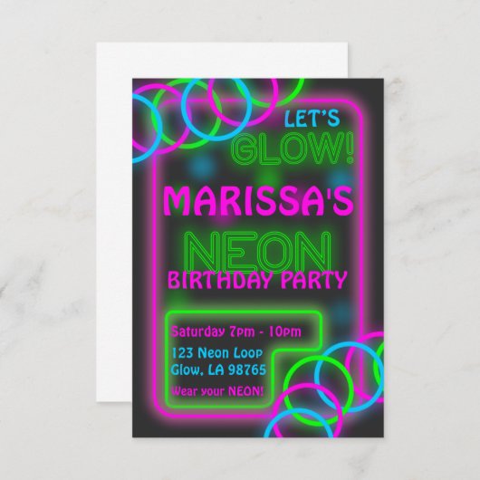 uitnodiging voor gloedpartij (Voorkant / Achterkant)