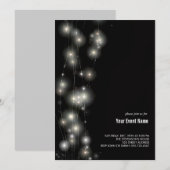 Uitnodiging voor gloeiende sterren (Voorkant / Achterkant)