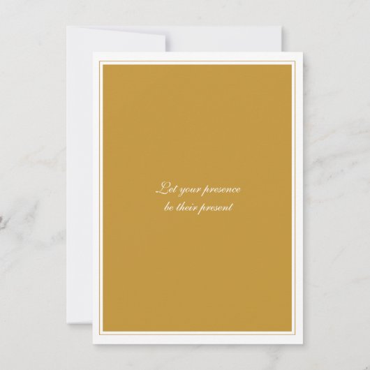 Uitnodiging voor Golden Jubileum Medallion Party (Achterkant)