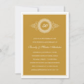 Uitnodiging voor Golden Jubileum Medallion Party (Voorkant)
