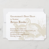 Uitnodiging voor Golden Quail Plantation (Voorkant)