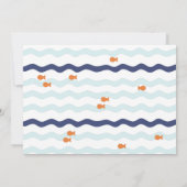 Uitnodiging voor Goldfish Birthday Photo Party (Achterkant)