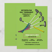 Uitnodiging voor golfclubs (Voorkant / Achterkant)
