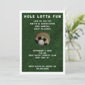 Uitnodiging voor golfparty-evenement (Staand voorkant)