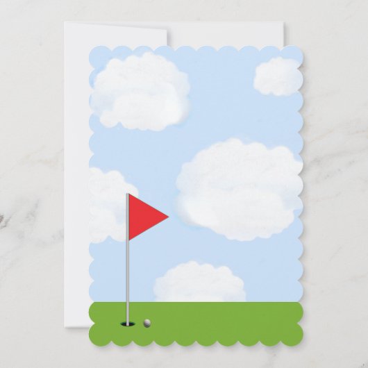 Uitnodiging voor golftoernooi (Achterkant)