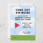 Uitnodiging voor golftoernooi (Voorkant)