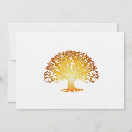 Uitnodiging voor golvende bomen (Voorkant)