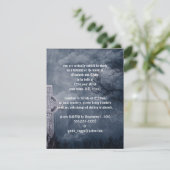 Uitnodiging voor Gothic-bruiloft van begraafplaats (Staand voorkant)