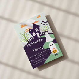 Uitnodiging voor Gothisch Halloween-feest