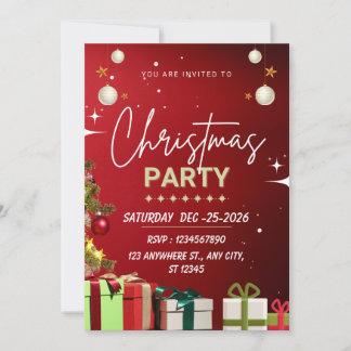 Uitnodiging voor Gothisch Kerstfeest Printbaar
