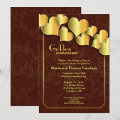 uitnodiging voor gouden bruiloft (Voorkant / Achterkant)