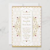 Uitnodiging voor gouden bruiloft in India (Voorkant)