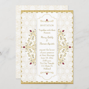 Uitnodiging voor gouden bruiloft in India