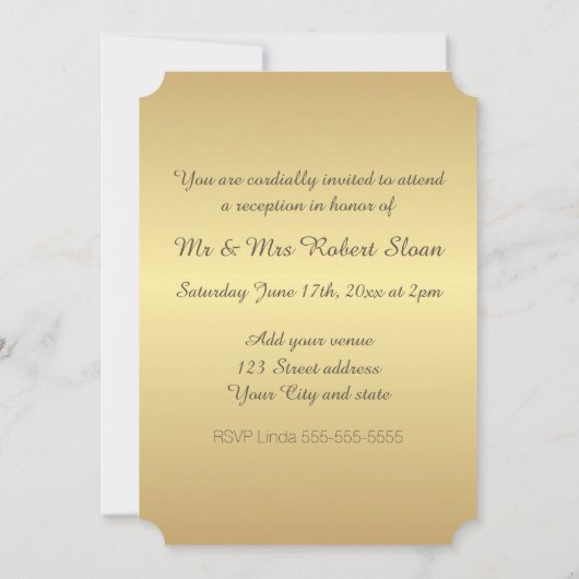 Uitnodiging voor gouden huwelijksjubileum (Achterkant)