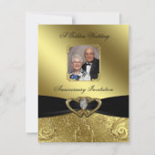 Uitnodiging voor gouden huwelijksjubileum foto (Voorkant)