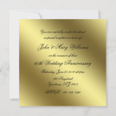 Uitnodiging voor gouden huwelijksjubileum foto (Achterkant)