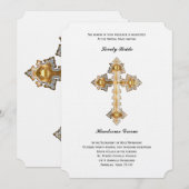 Uitnodiging voor gouden kruiskatholieke bruiloft (Voorkant / Achterkant)