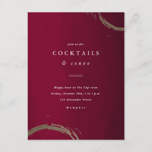 Uitnodiging voor Gouden Ringen Cocktailparty