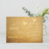 Uitnodiging voor gouden weddenschappen (Staand voorkant)