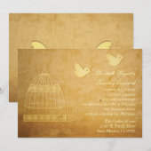 Uitnodiging voor gouden weddenschappen (Voorkant / Achterkant)