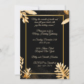 Uitnodiging voor goudkerstfeestjes (Voorkant)