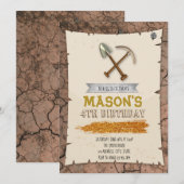 Uitnodiging voor goudkoorts (Voorkant / Achterkant)