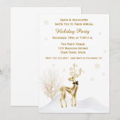 Uitnodiging voor goudrendierfeestdag van Elegant G (Voorkant / Achterkant)