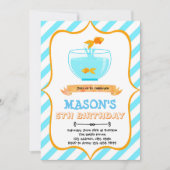 Uitnodiging voor goudvisfeest (Voorkant)