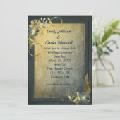 uitnodiging voor goudweddenschappen (Staand voorkant)