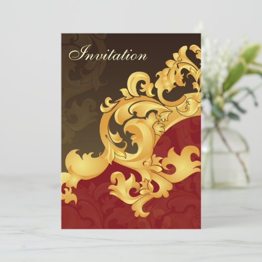 uitnodiging voor goudwinning (Staand voorkant)