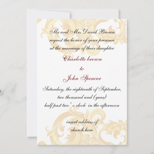 uitnodiging voor goudwinning (Achterkant)