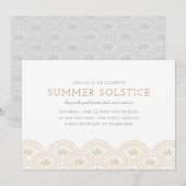 Uitnodiging voor goudzomerse feestdag (Voorkant / Achterkant)