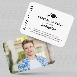 Uitnodiging voor graduatiepartij Invoegen Informatiekaartje