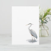 Uitnodiging voor Great Blue Heron (Staand voorkant)