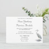 Uitnodiging voor Great Blue Heron (Staand voorkant)