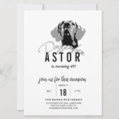 Uitnodiging voor Great Dane Birthday (Voorkant)