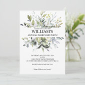 Uitnodiging voor Green Family Reunion (Staand voorkant)