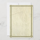 Uitnodiging voor Grieks huwelijk (Achterkant)