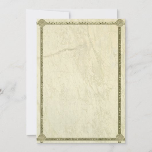 Uitnodiging voor Grieks huwelijk (Achterkant)