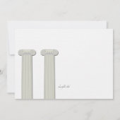 Uitnodiging voor Griekse affaire (Achterkant)