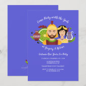 uitnodiging voor Griekse goden (Voorkant / Achterkant)