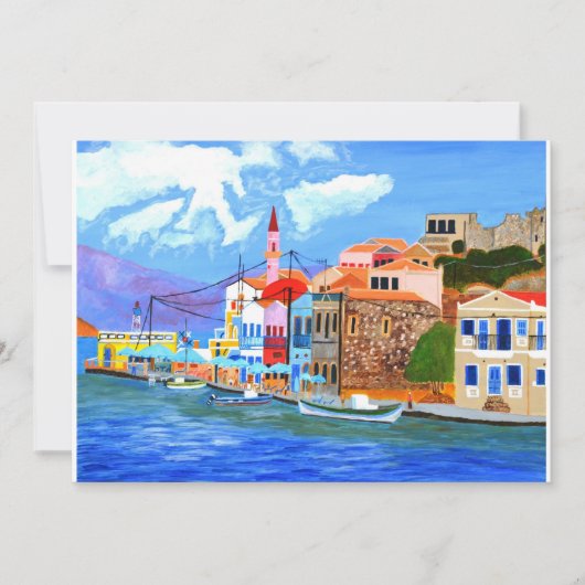 Uitnodiging voor Griekse kust (Voorkant)