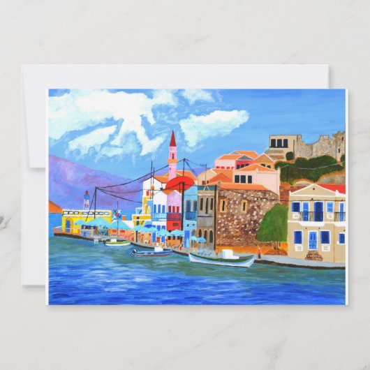 Uitnodiging voor Griekse kust (Achterkant)