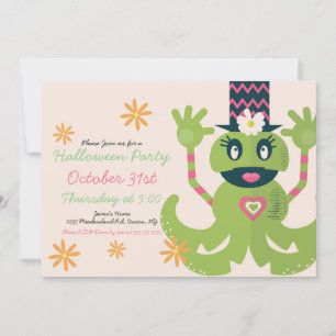 Uitnodiging voor Griezelfeest met Monsterkostuums